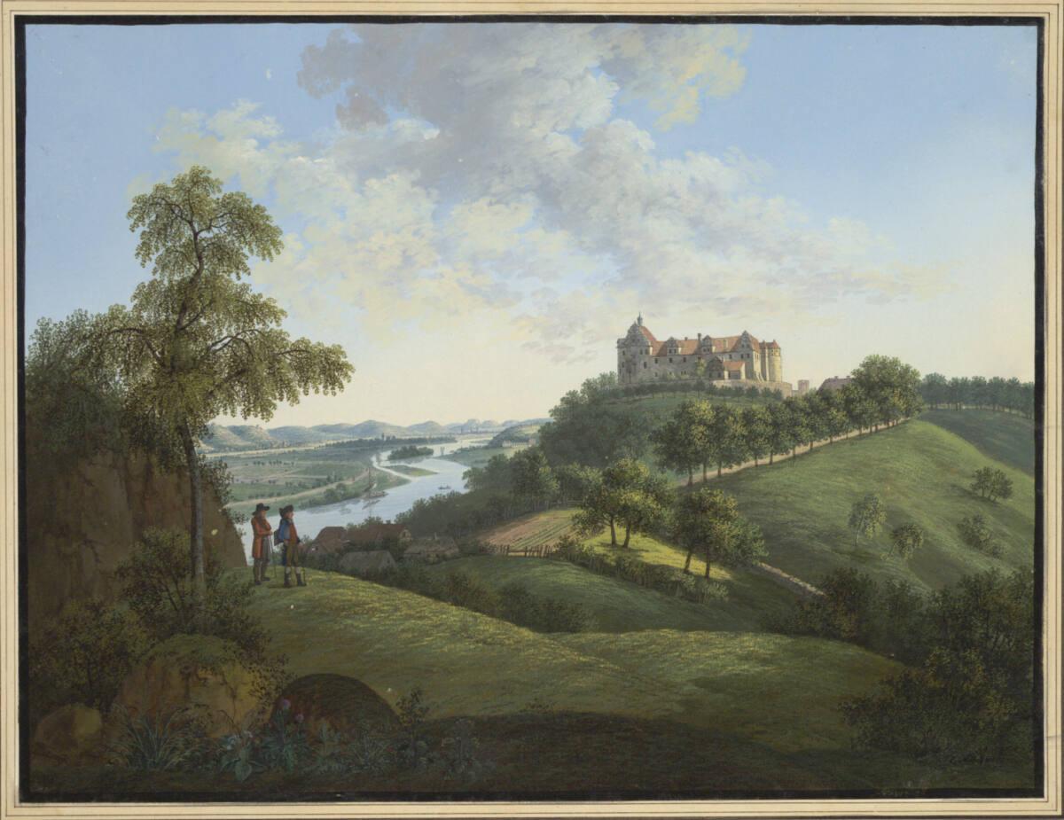 Das Schloss Scharfenberg an der Elbe bei Meißen, Inv. Nr.: 15064