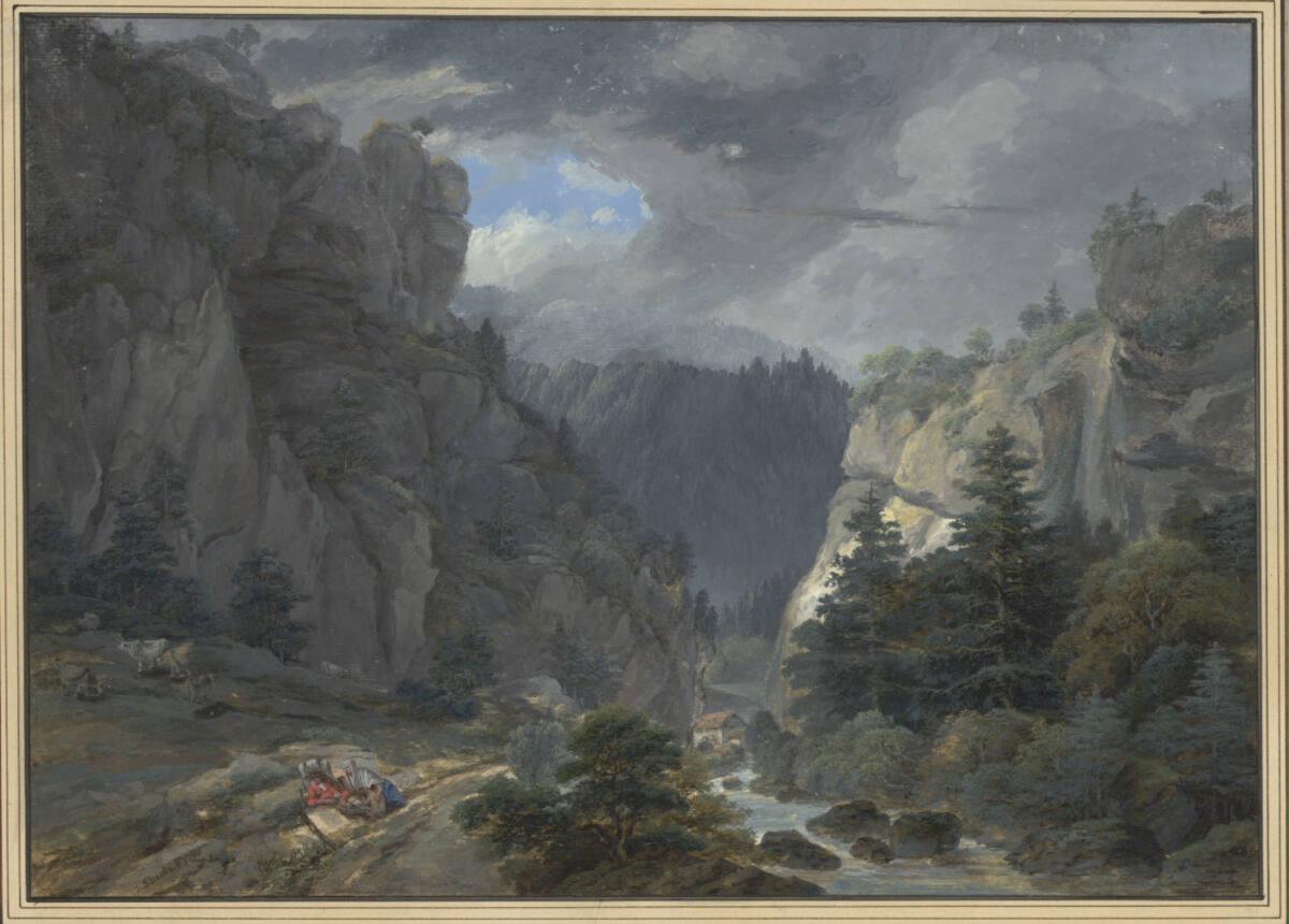 Johann Baptist Stuntz, Der Eingang in das Münstertal zwischen Basel und Biel, Inv. Nr.: 15083