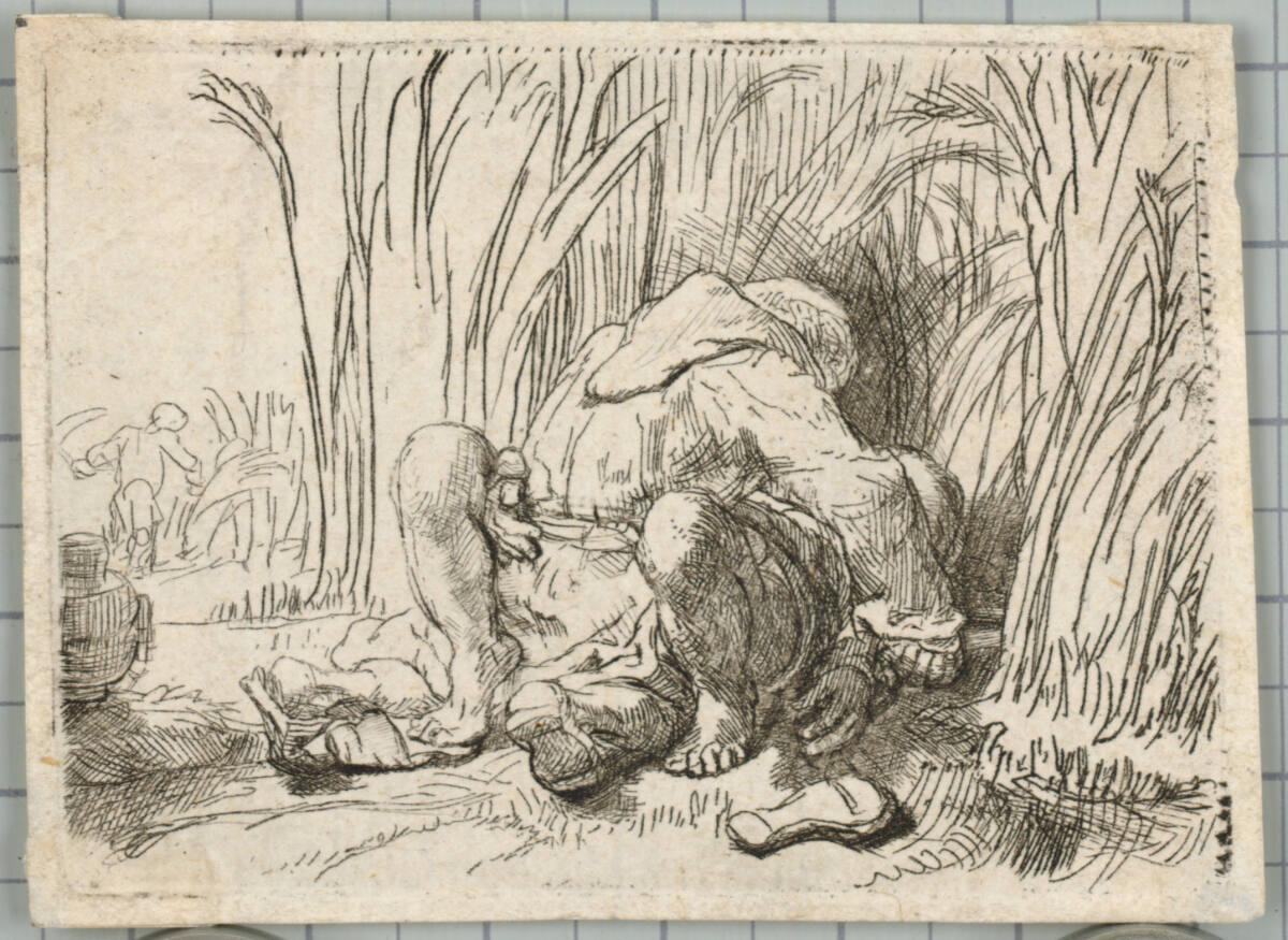 Rembrandt Harmensz. van Rijn, Der Mönch im Kornfeld, Inv. Nr.: DG1930/458