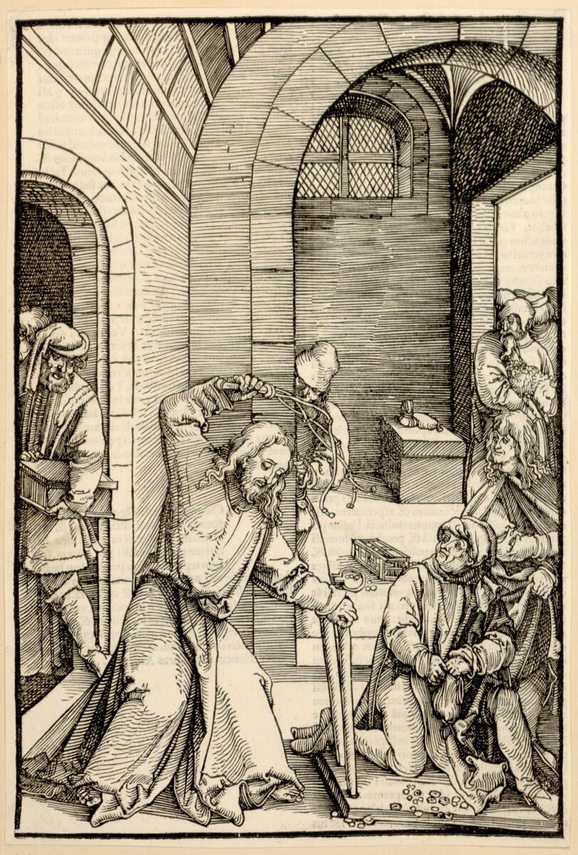 Hans Schäufelin, Christus vertreibt die Händler aus dem Tempel, Inv. Nr.: DG1937/102