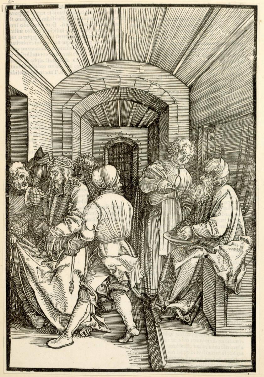 Hans Schäufelin, Pontius Pilatus wäscht seine Hände, Inv. Nr.: DG1937/118