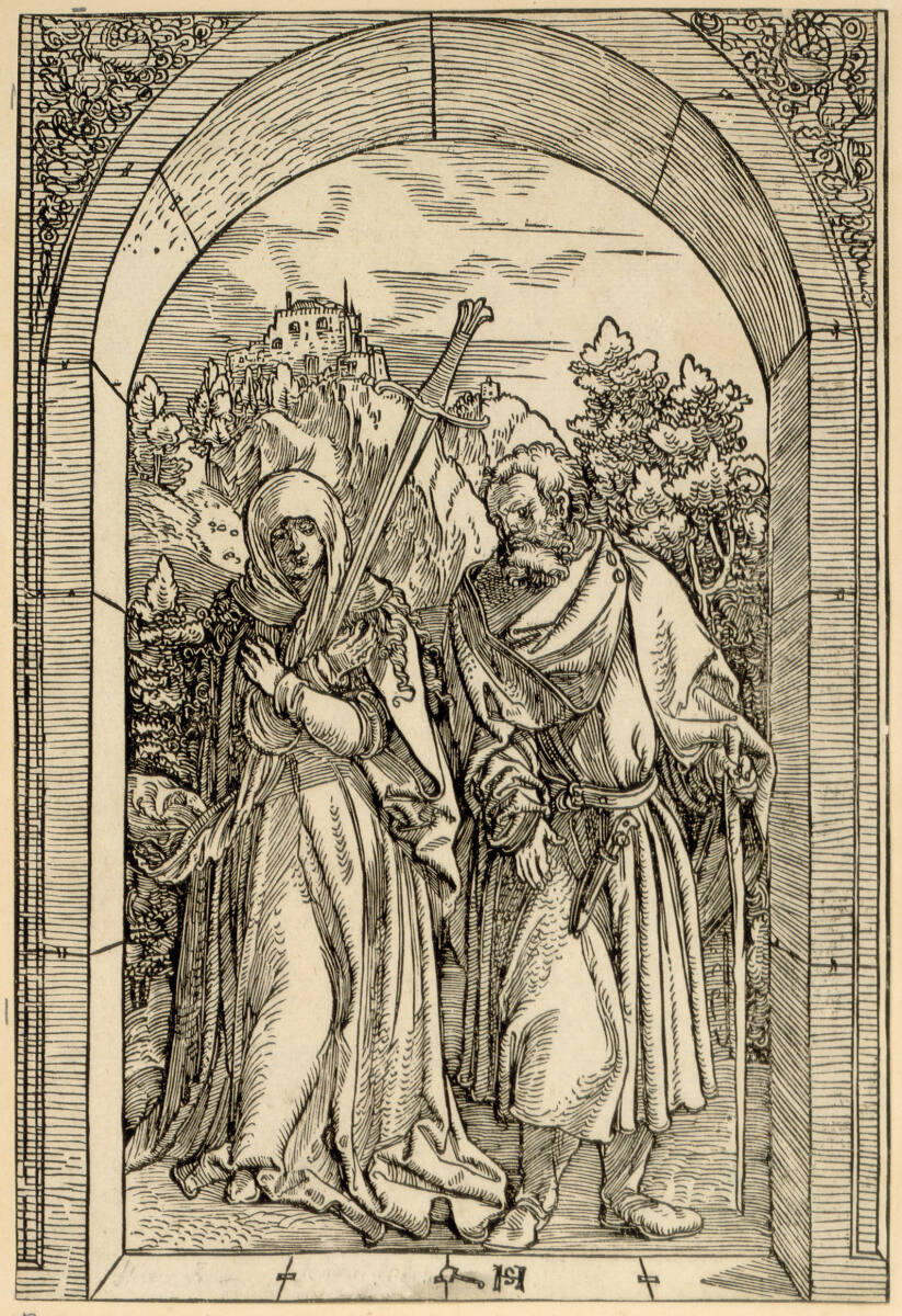 Schmerzhafte Maria und hl. Joseph, Hans Leonhard Schäufelein