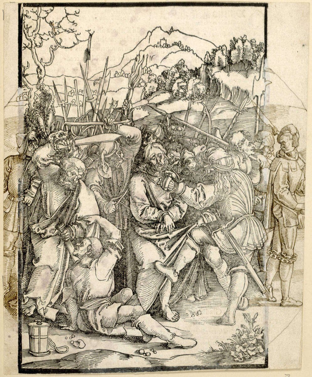 Christus wird festgenommen (Scheibenriss), Hans Leonhard Schäufelein, 1507