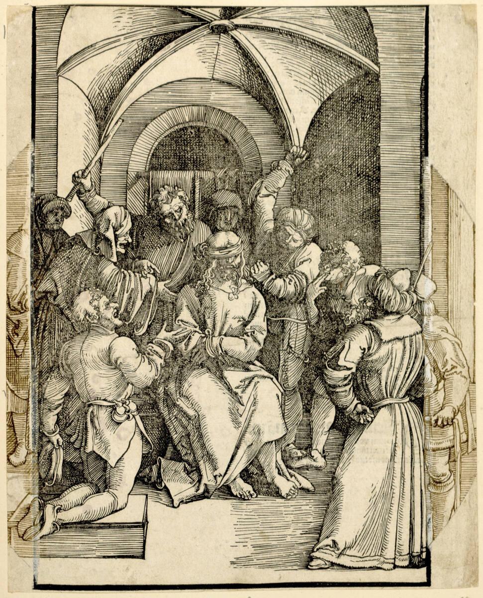 Hans Schäufelin, Die Verspottung Christi (Scheibenriss), Inv. Nr.: DG1937/143