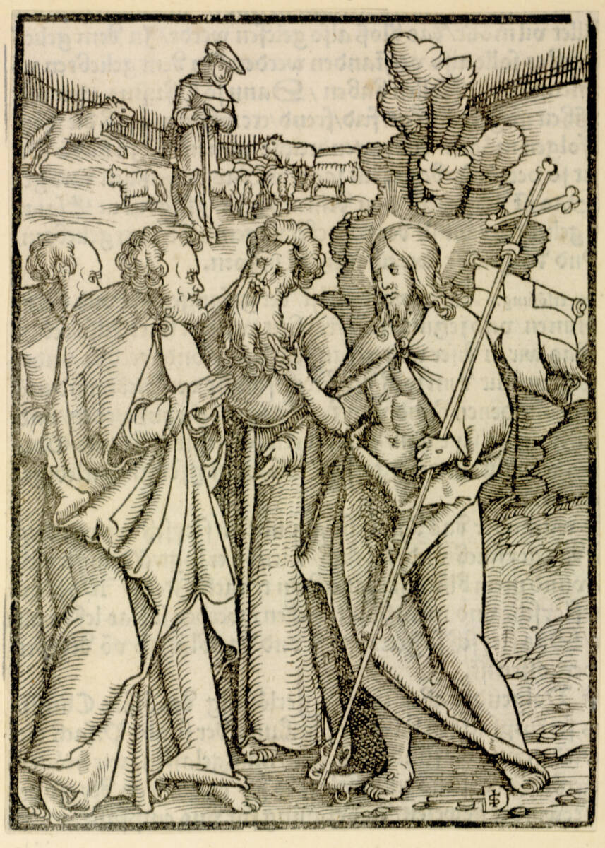 Der Auferstandene erscheint drei Aposteln, 1516
