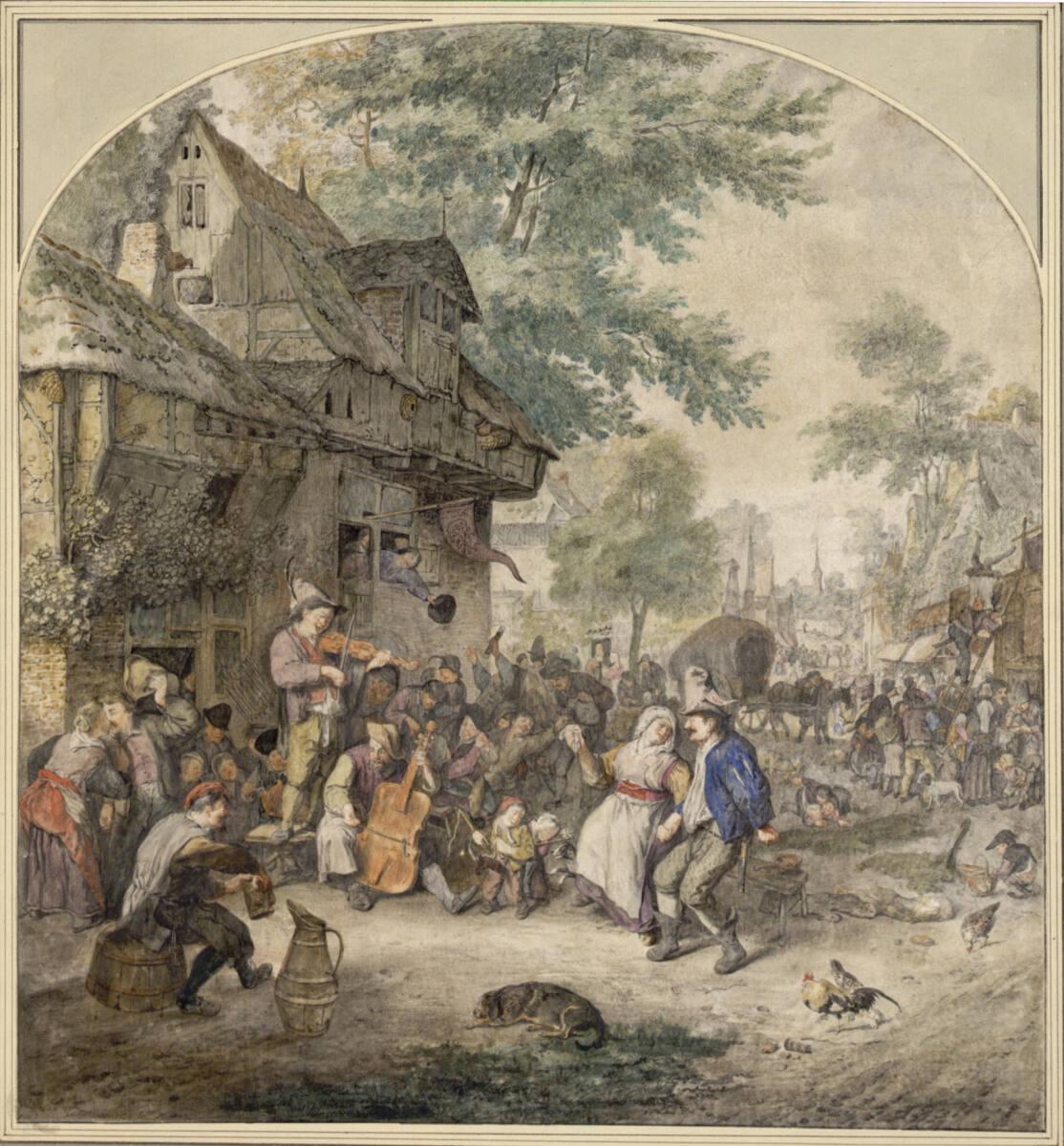 Cornelis Dusart, Bauernkirmes, Inv. Nr.: 15169