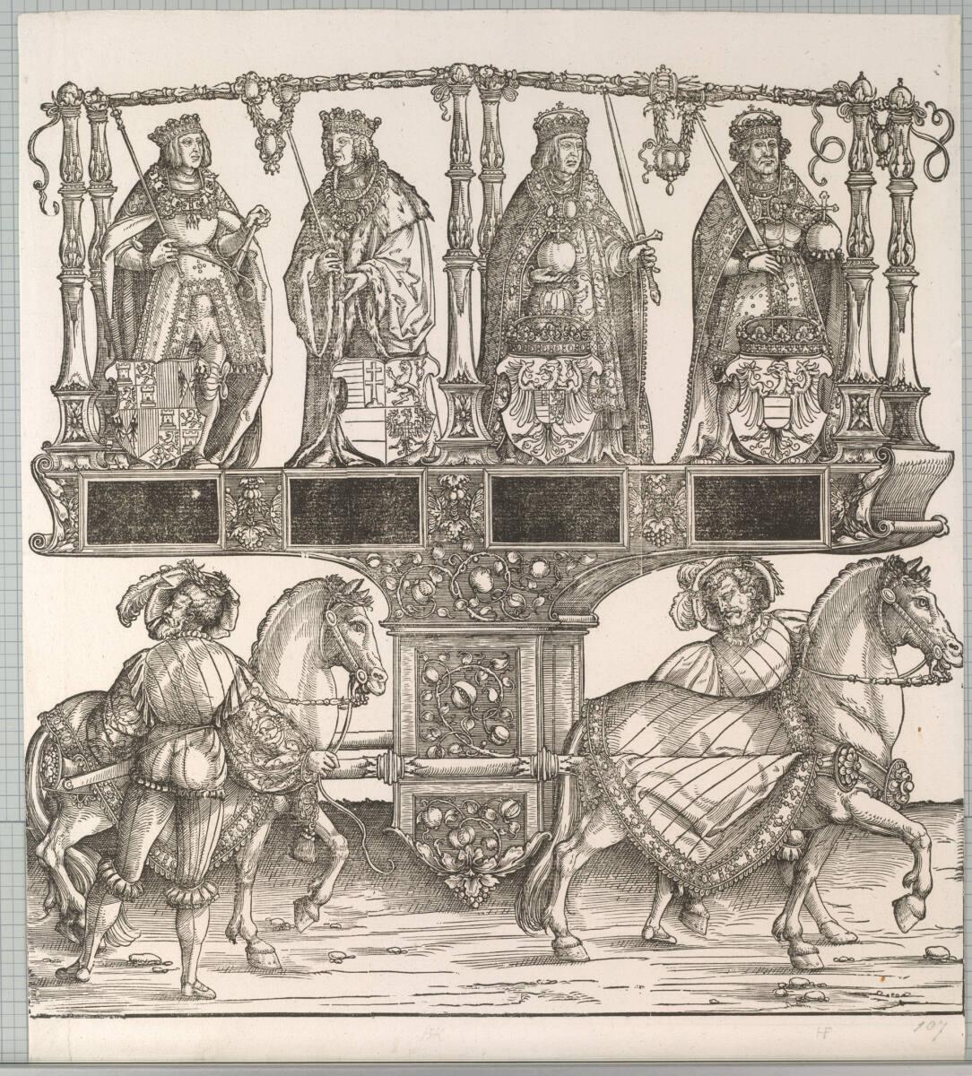 Hans Springinklee, Triumphzug Kaiser Maximilians I.: Die Ahnen Maximilians: Die Könige Ferdinan…
