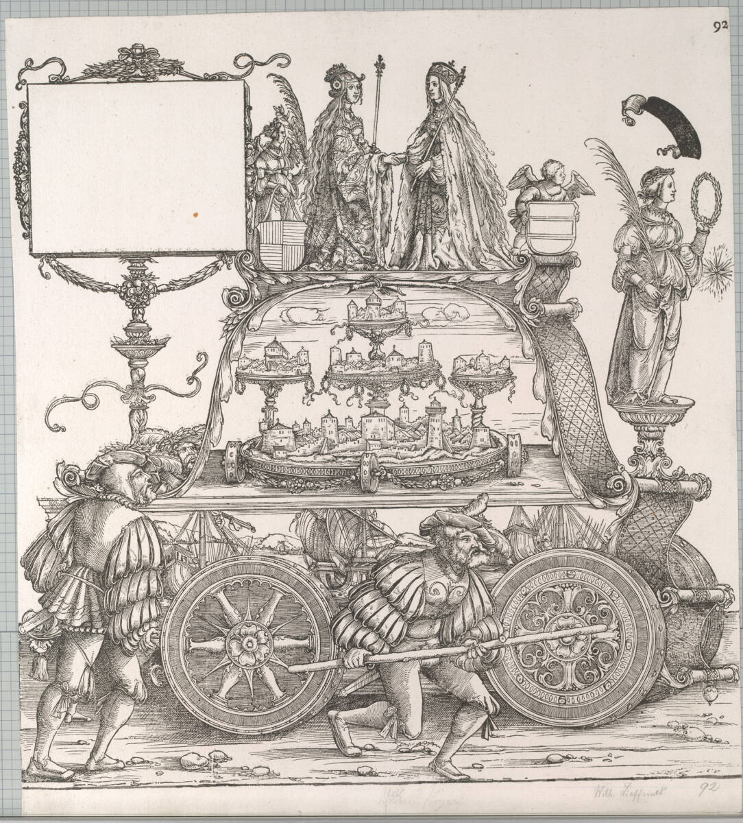 Triumphzug Kaiser Maximilians I.: Maximilians Kriege: Der Krieg gegen Neapel, Hans Springinklee, 1796