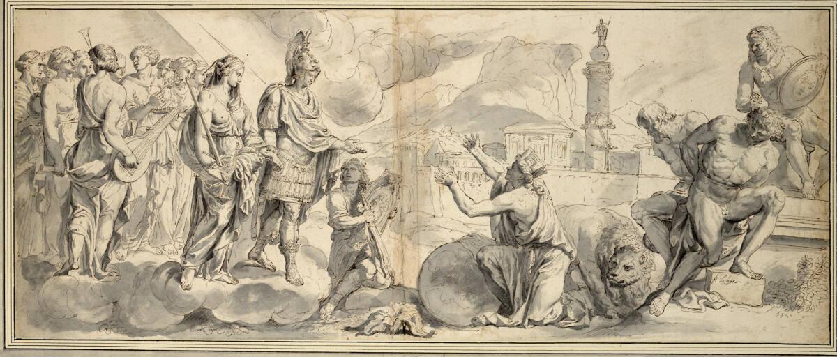 Raymond Lafage, Ludwig XIV. bringt Themis und die Musen nach Lyon zurück, Inv. Nr.: 15244