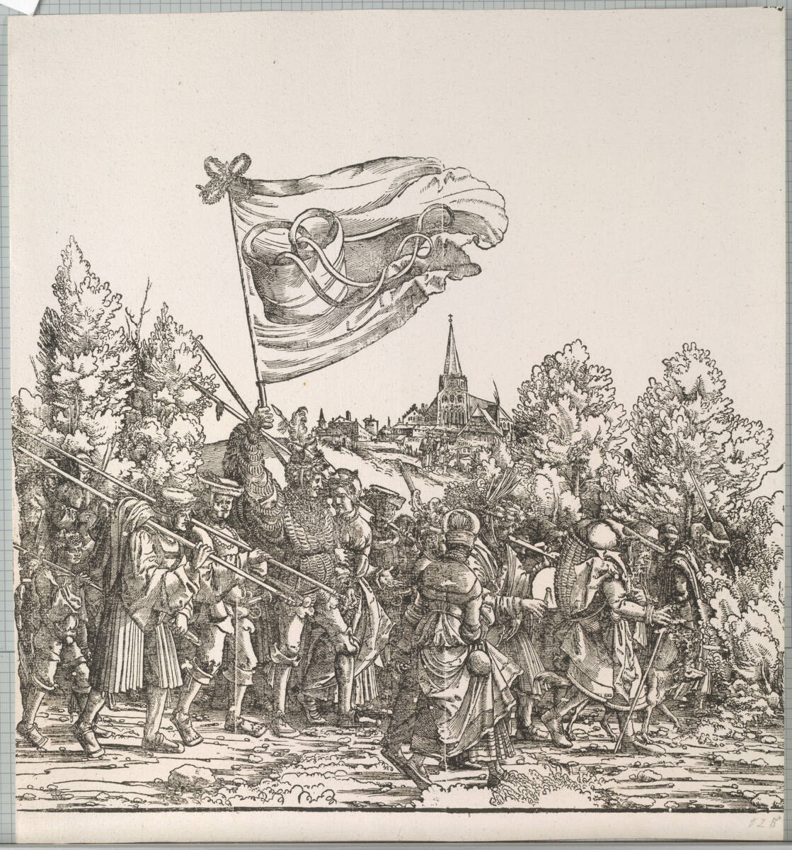 Triumphzug Kaiser Maximilians I.: Der Tross (mit Fähnrich), MeisterdesTrosses, 1796
