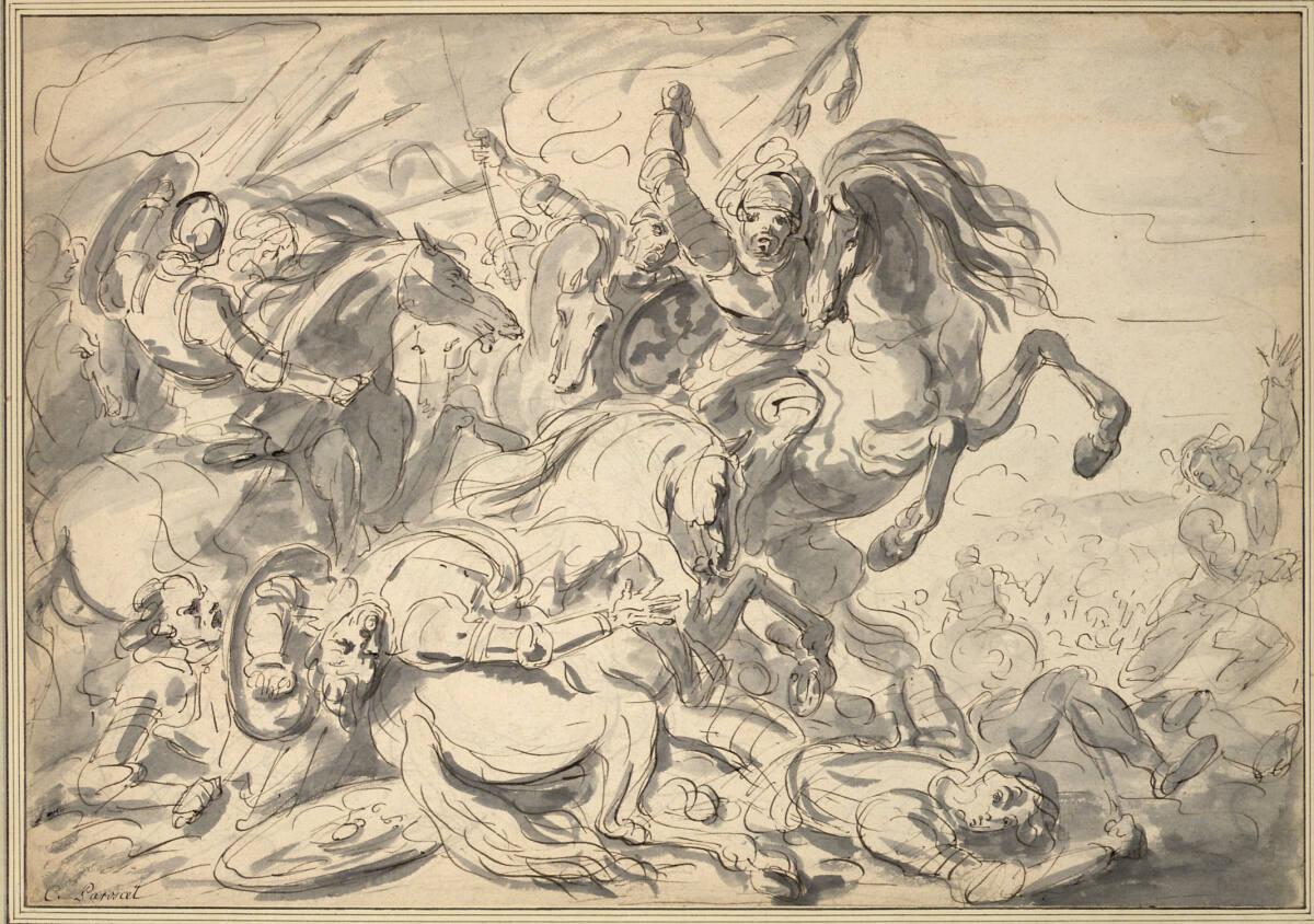 Philibert-Benoît de La Rue, Reitergefecht, Inv. Nr.: 15256