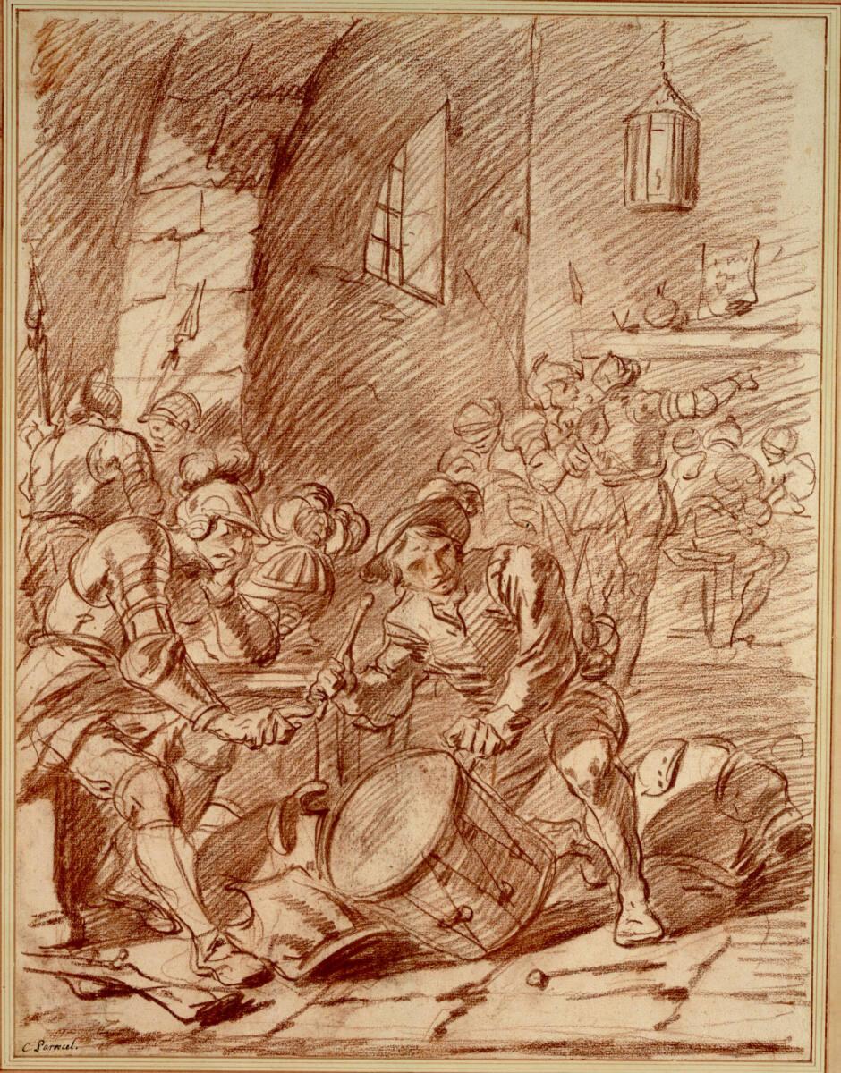 Charles Parrocel, Wachstube mit Trommler, Inv. Nr.: 15259