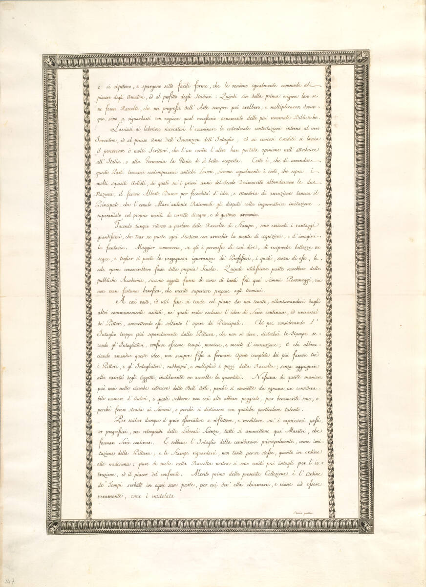 Discorso Preliminare, 2. Textseite, Giacomo Durazzo, 1776