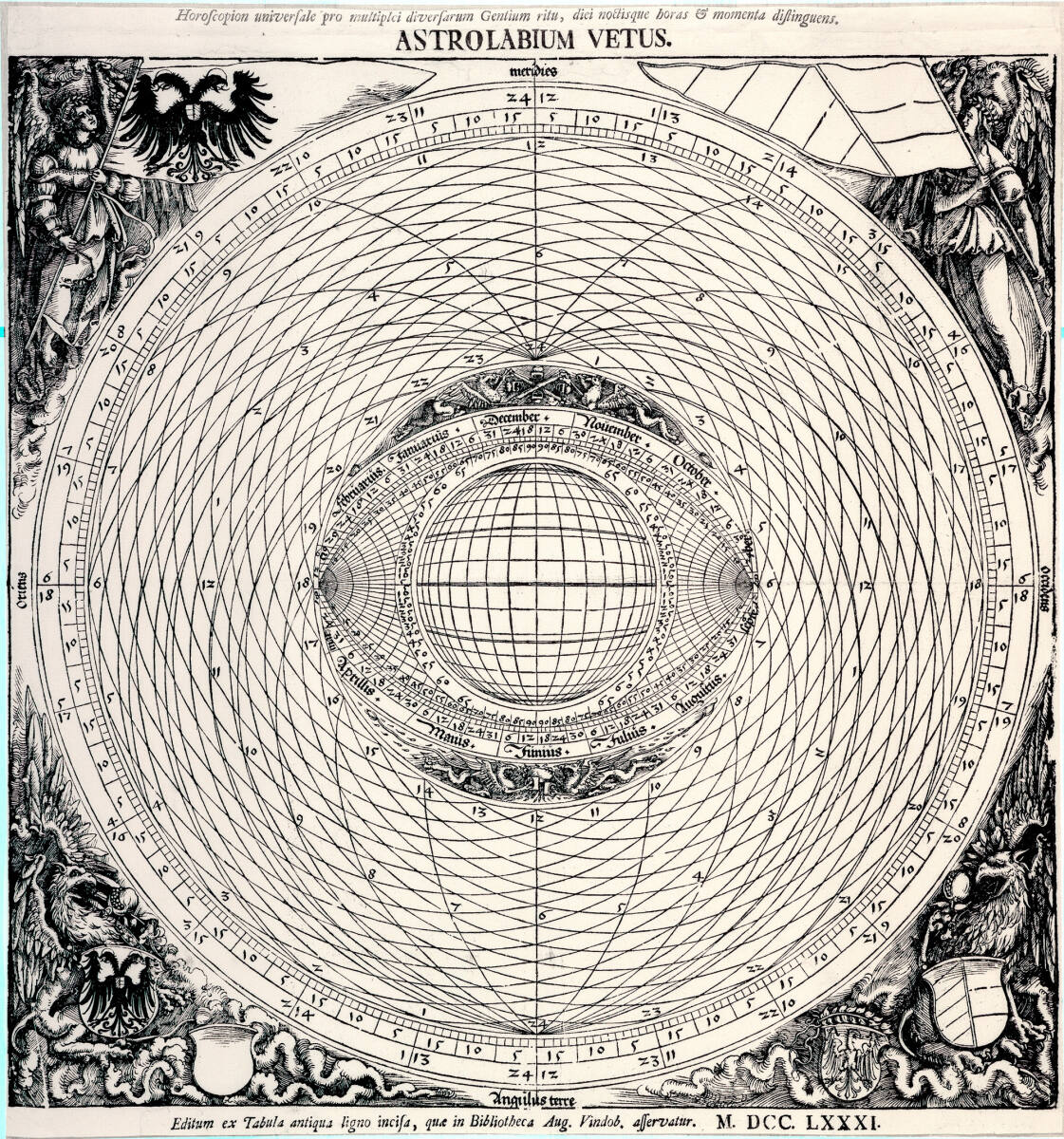 Aus den Horoskopen des Johannes Stabius: Horoskop für Kaiser Maximilian I., Hans Springinklee, 1512