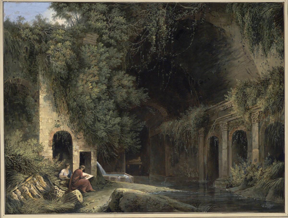 Louis Bélanger le Romain, Der Brunnen der Egeria bei Rom, Inv. Nr.: 15343