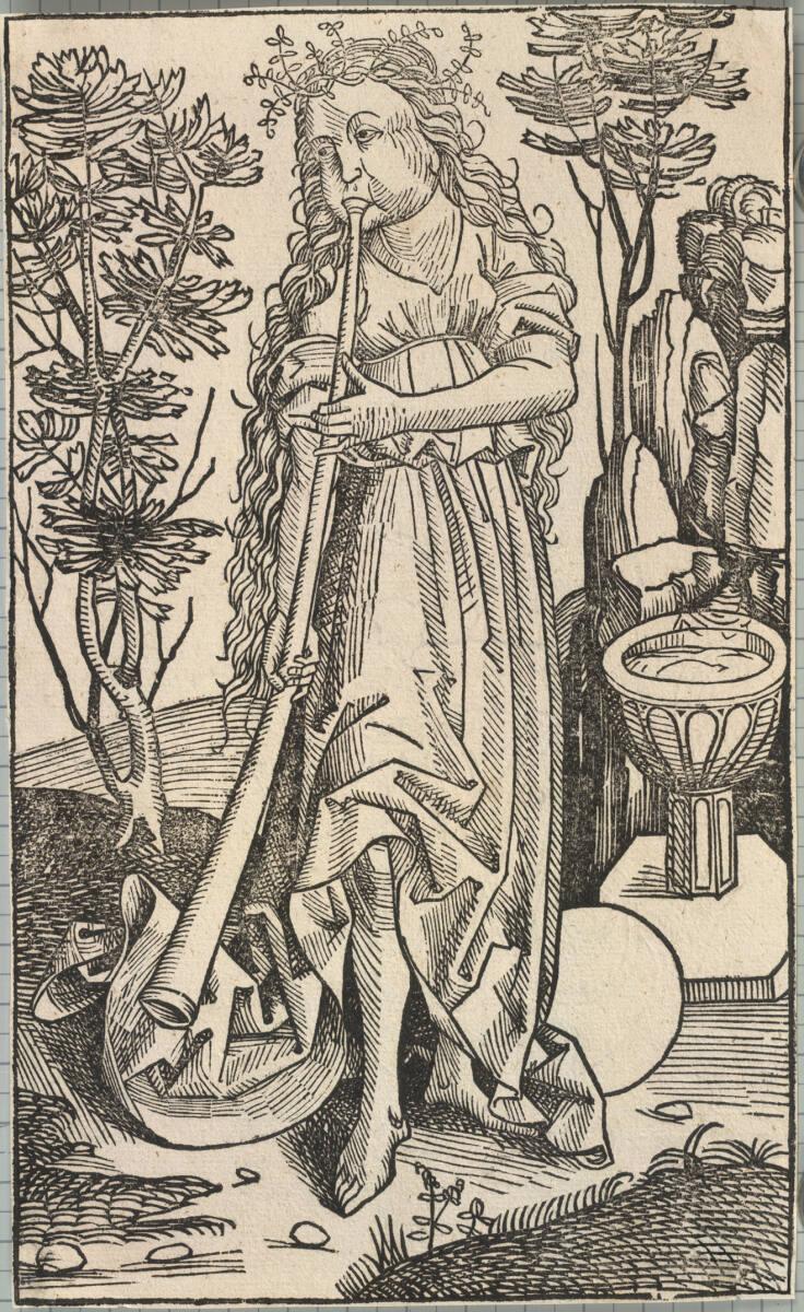 Michael Wolgemut, Die Muse Calliope, Inv. Nr.: DG1949/2148
