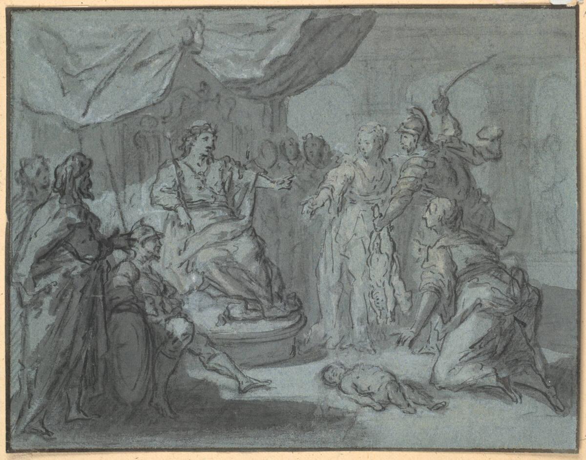 Anonym, Das Urteil des Salomon (1. Buch der Könige, 3, 16-28), Inv. Nr.: 46615