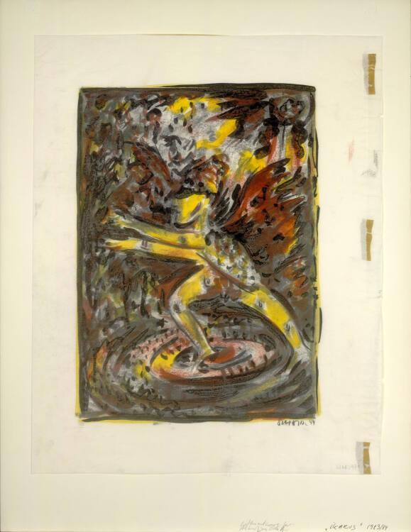 Roman Scheidl, Vorstudie zu "Ikarus", Inv. Nr.: 46628