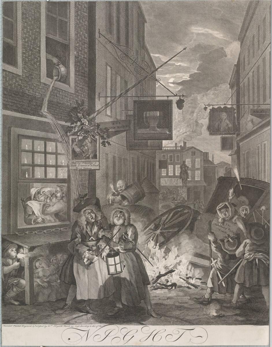 William Hogarth, Night, Inv. Nr.: DG6313