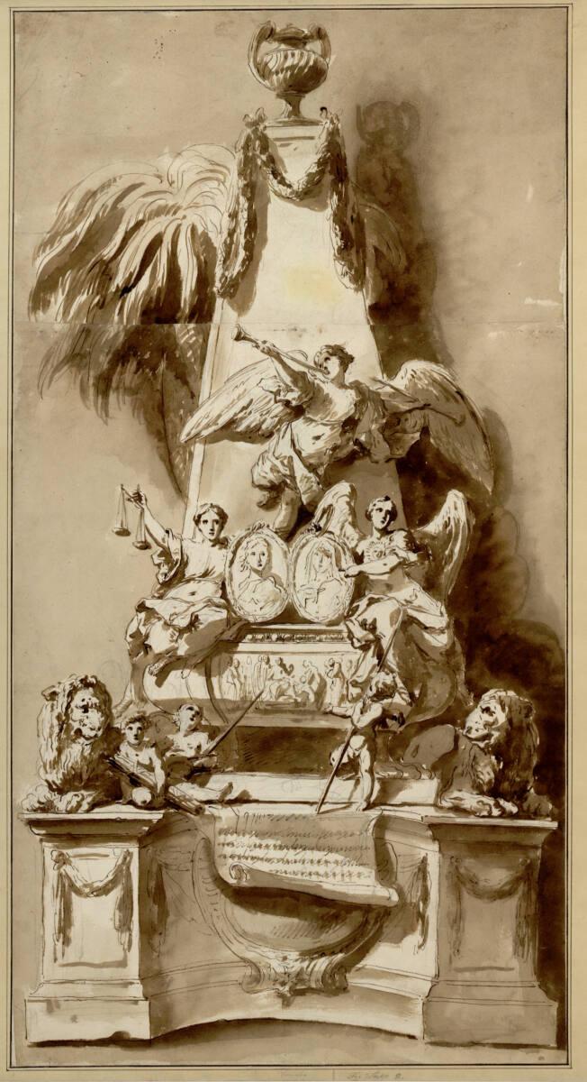 Charles André Van Loo, Grabdenkmal, Inv. Nr.: 15430