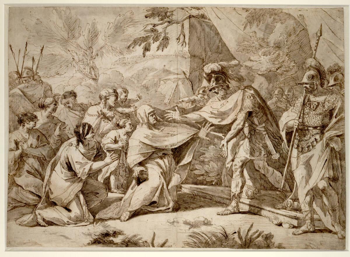 Anonym, Die Frauen vor Coriolan, Inv. Nr.: 15457r