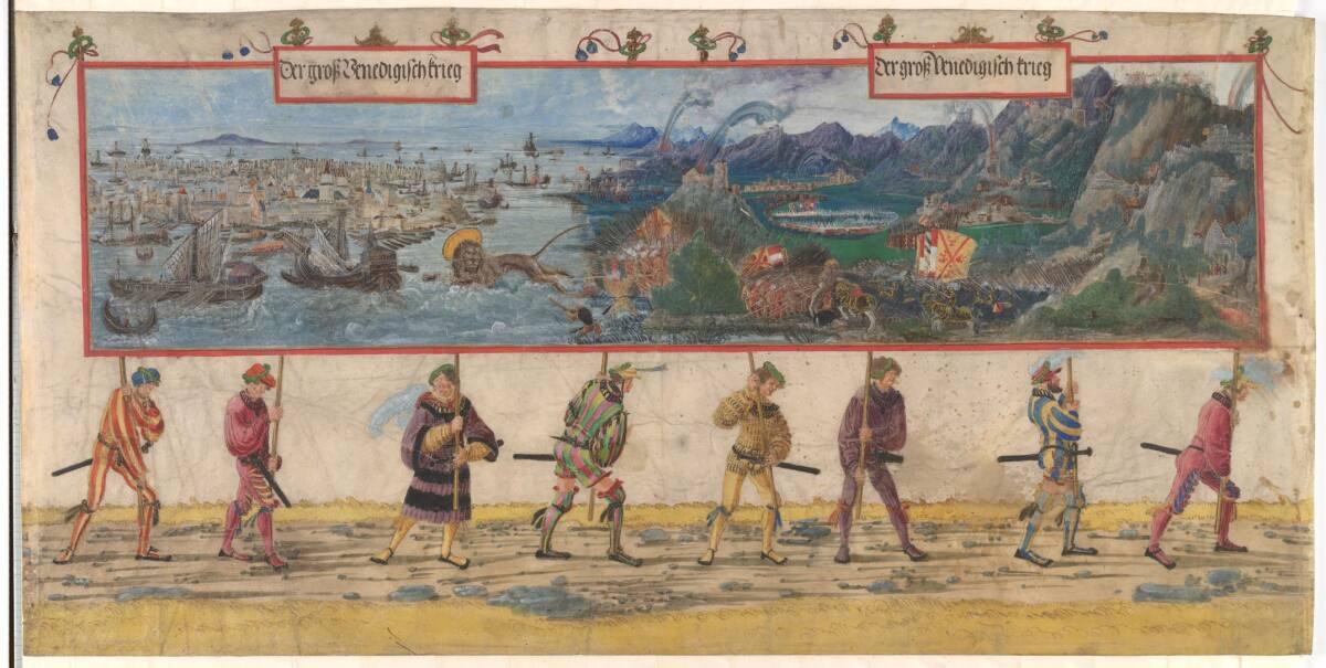 Albrecht Altdorfer, Triumphzug Kaiser Maximilians I.: Der Venezianische Krieg, Inv. Nr.: 25224