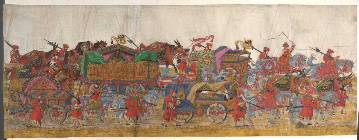 Albrecht Altdorfer, Triumphzug Kaiser Maximilians I.: Der Gebrauchsschatz, Inv. Nr.: 25232