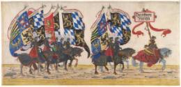 Albrecht Altdorfer, Triumphzug Kaiser Maximilians I.: Die Deutschen Fürsten, Inv. Nr.: 25247