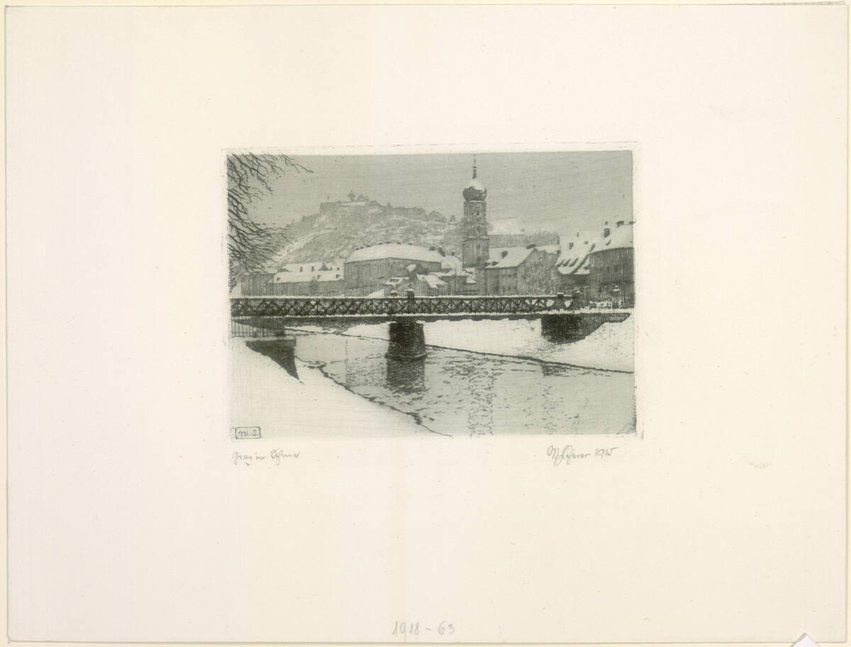 (Ritter) Max von Scherer, Graz im Schnee, Inv. Nr.: DG1918/63