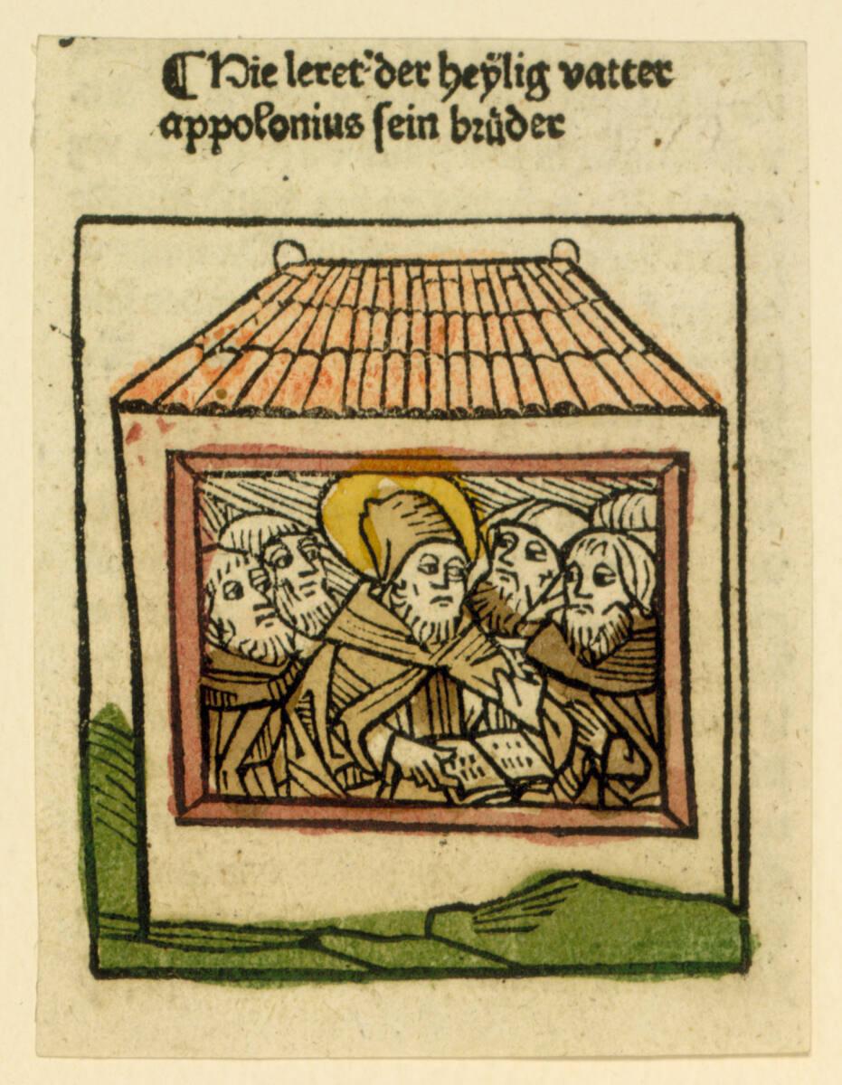 Peter Berger, Der heilige Apollonius lehrt seine Brüder, Inv. Nr.: DG1966/362