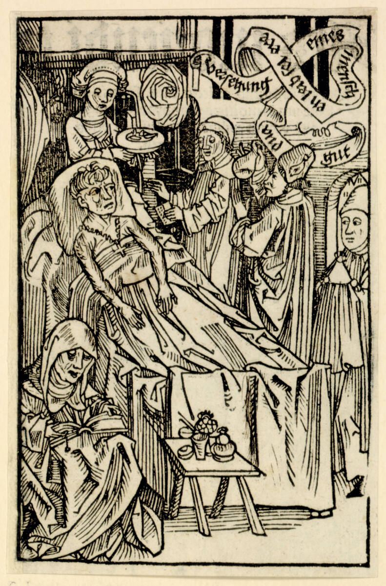 Sterbender am Krankenbett (recto), 1491