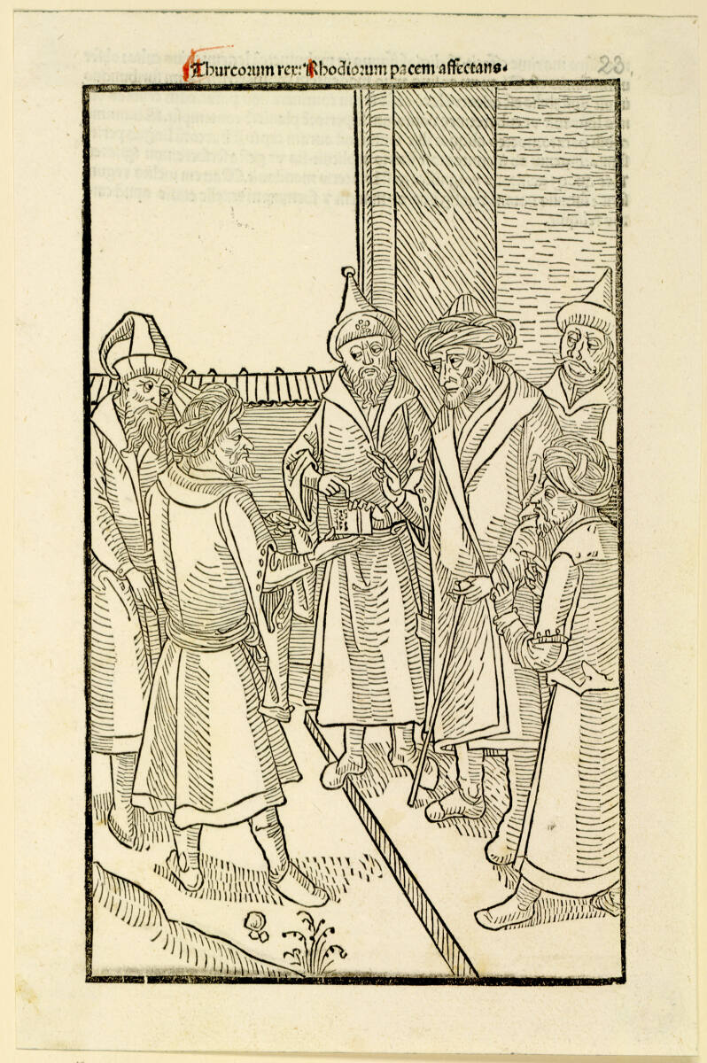 Thurcorum rex: Rhodiorum pacem affectans, Johann Reger, 1496