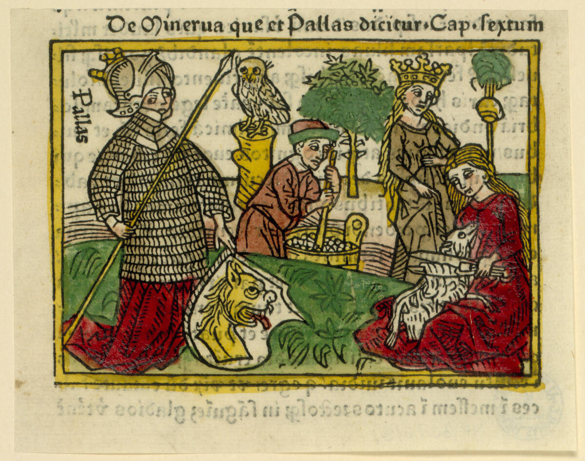 De Minerva que et Pallas dicitur - Pallas, Johann Zainer, 1473