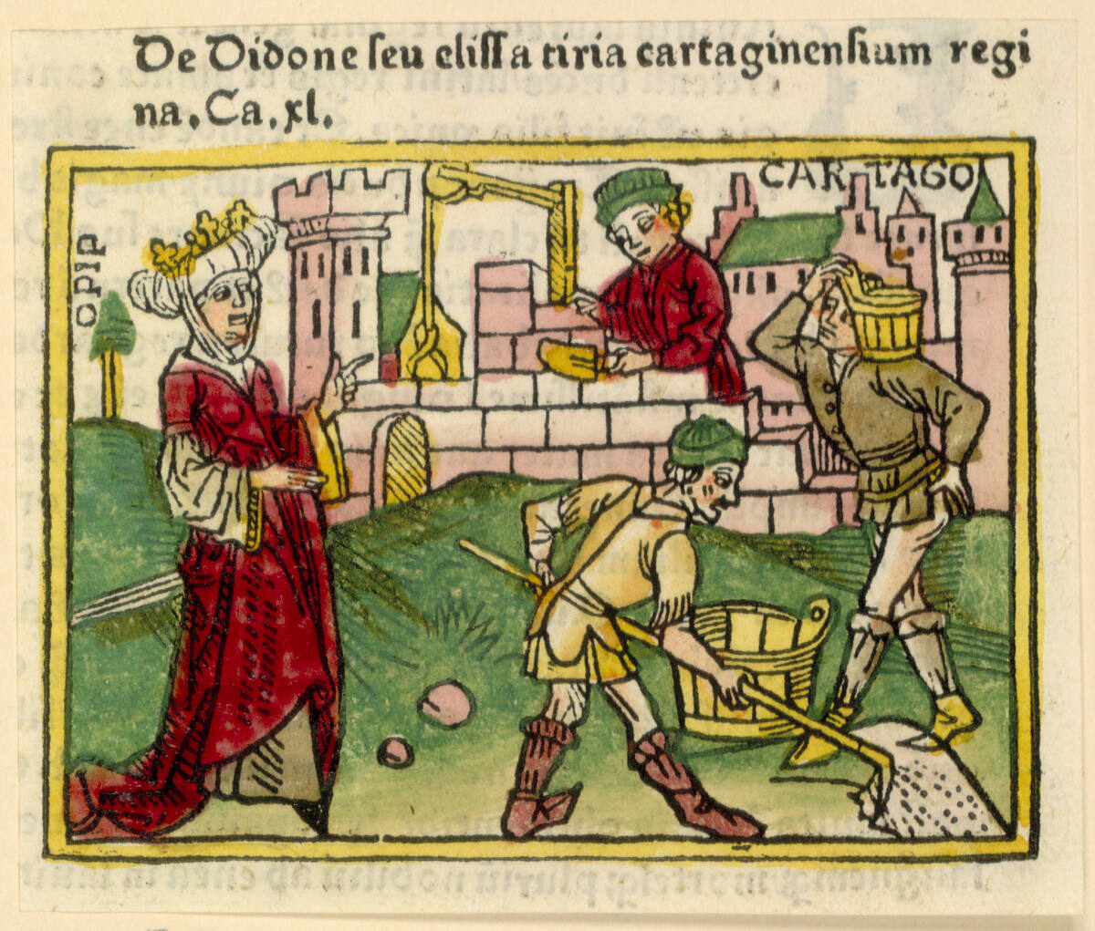 De Didone seu elissa titria cartaginensium regina - Dido, Cartago, Johann Zainer, 1473