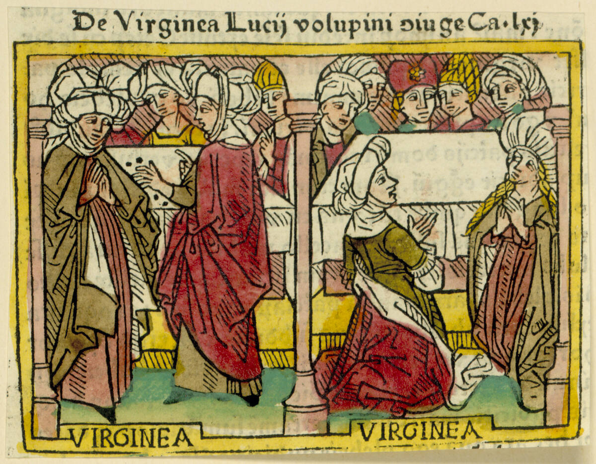 De Virginea Lucij volupini coniuge - Virginea, Virginea, Johann Zainer, 1473