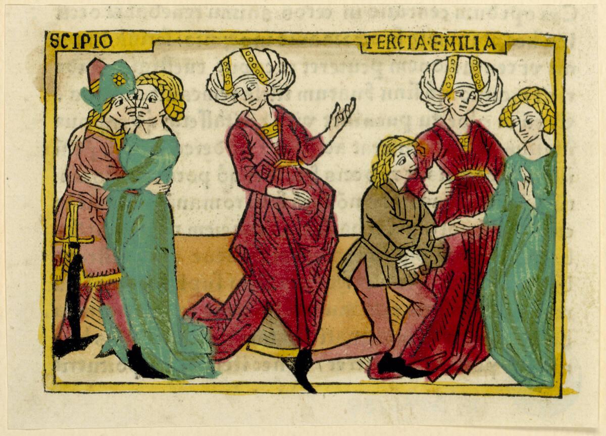 Johann Zainer, De Tercia Emilia primi scipionis africani coniuge - Scipio, Tercia Emilia, Inv. …