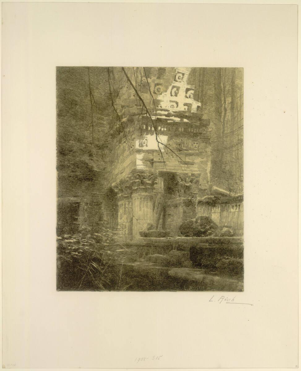Ludwig Rösch, Schönbrunner Ruine, Inv. Nr.: DG1908/315/4