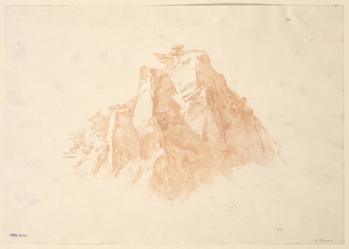 Felspartie, Anton Hansch, 1850–1870