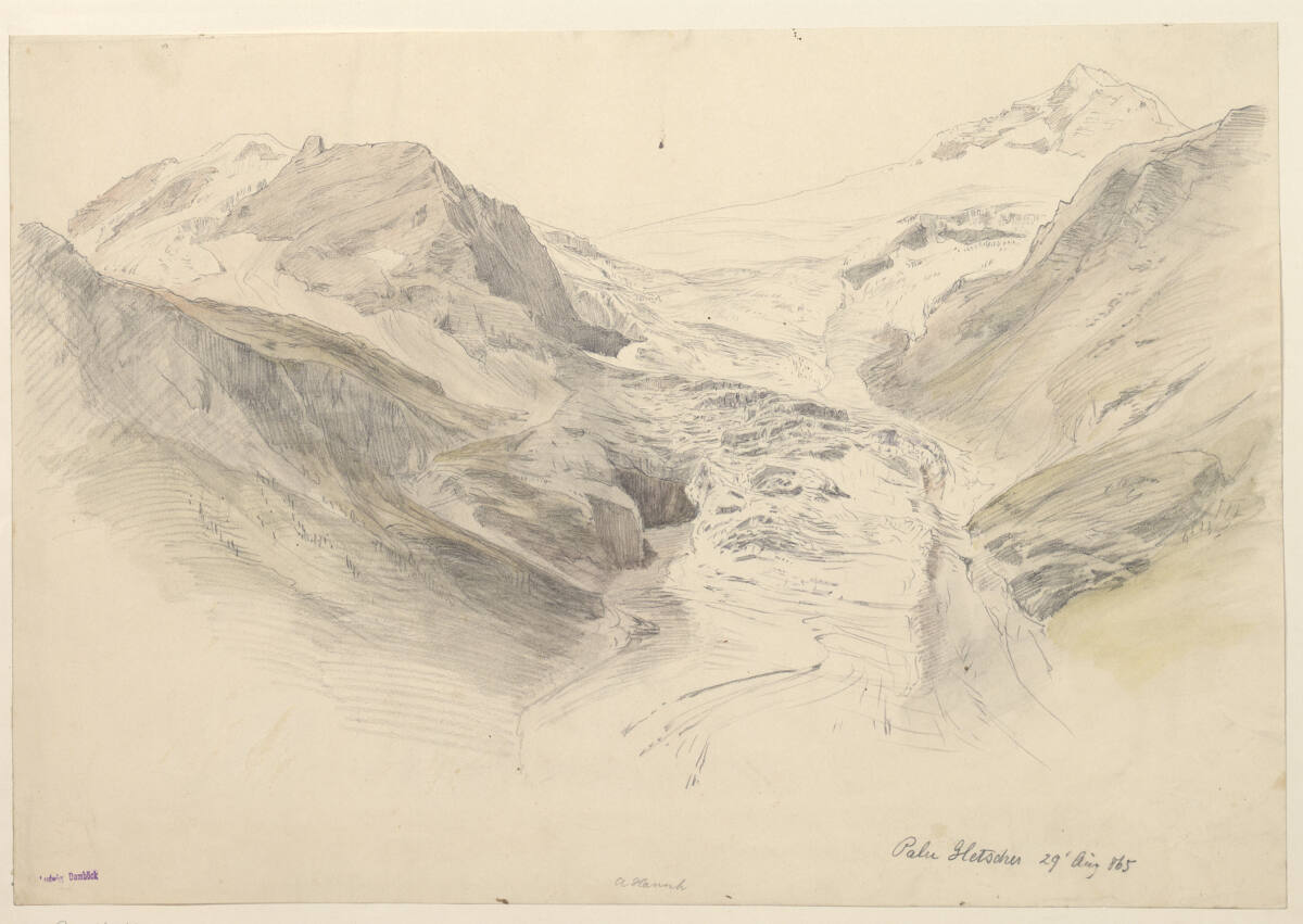 Palugletscher, Anton Hansch, 1865