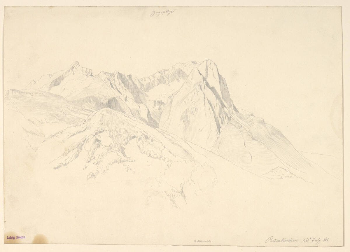 Zugspitze, Anton Hansch, 1861