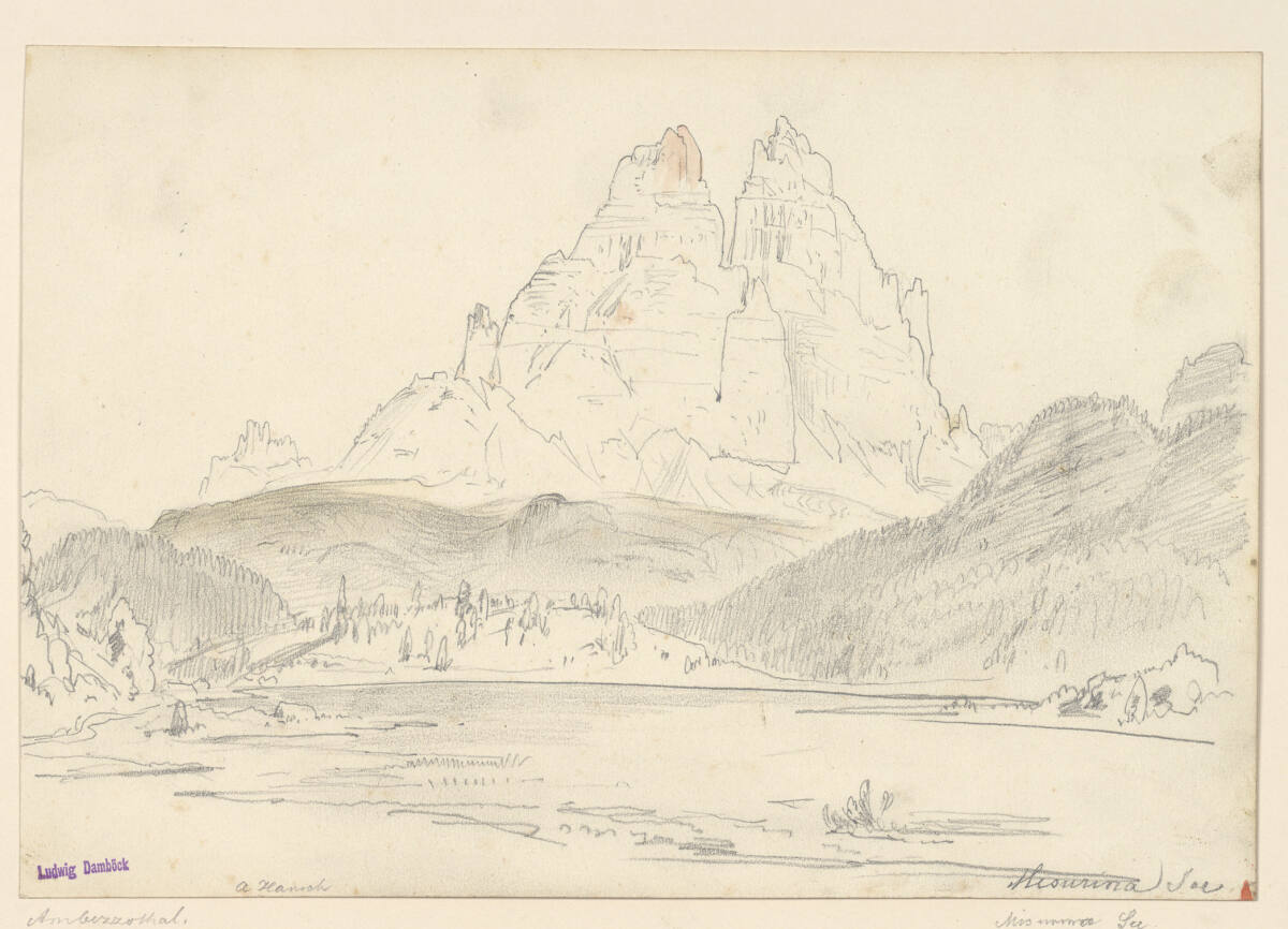 Misurinasee, Anton Hansch, 1850–1870
