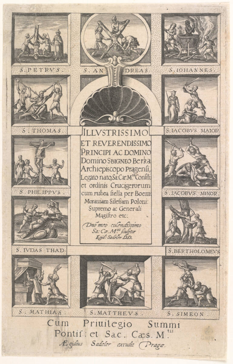 Titelseite des Credo, Aegidius Sadeler d. J.