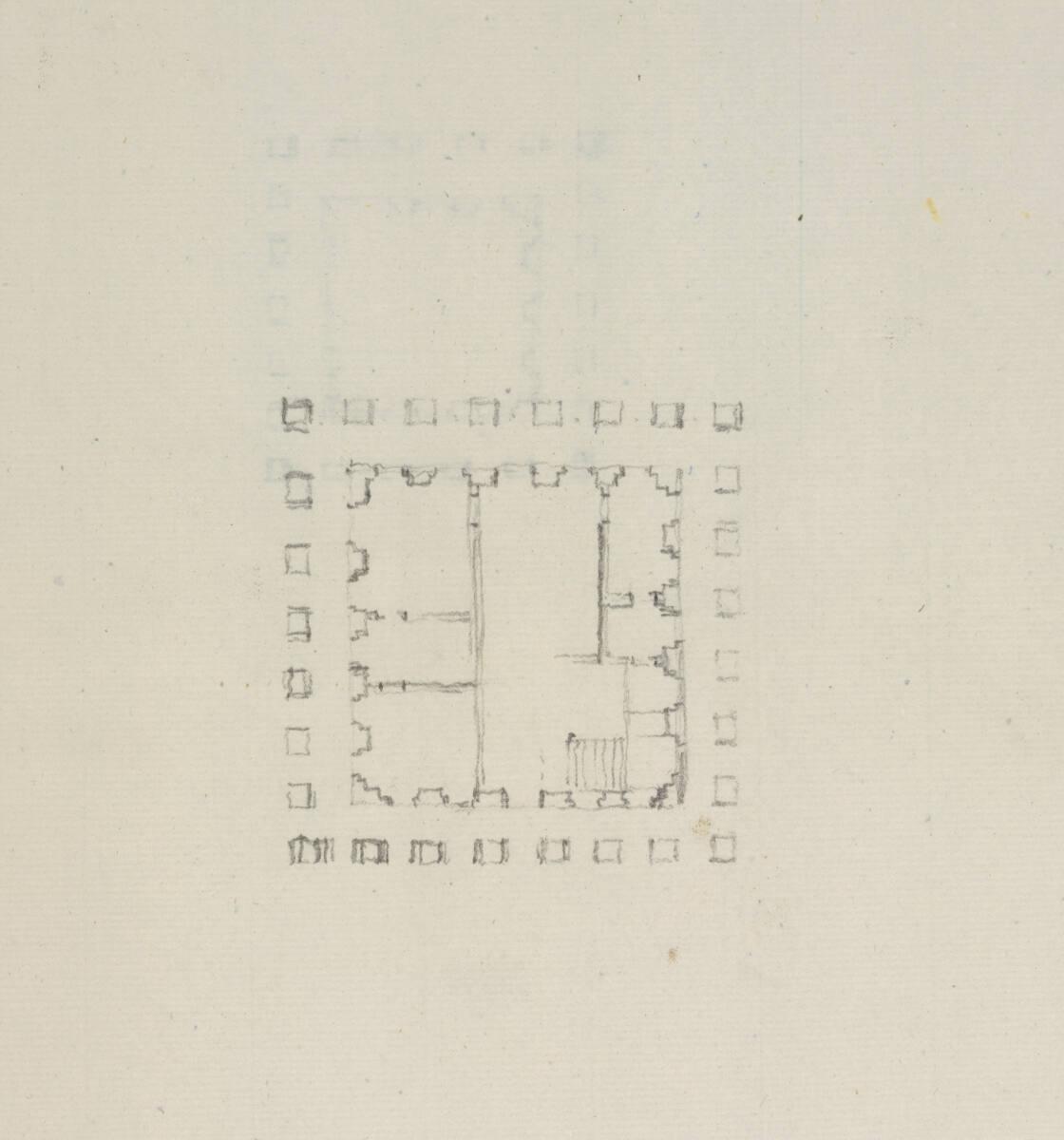 Herzog Albert von Sachsen-Teschen, Grundriss ohne Titel, Inv. Nr.: 46670/25