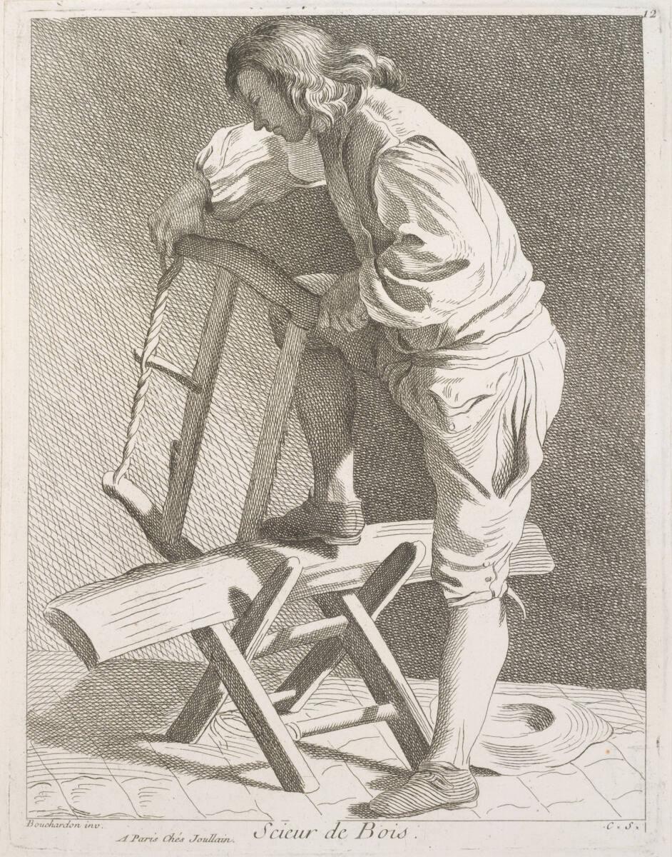 Comte Anne Claude Philippe de Caylus, Étienne Fessard, Scieur de Bois, Inv. Nr.: DG2013/44