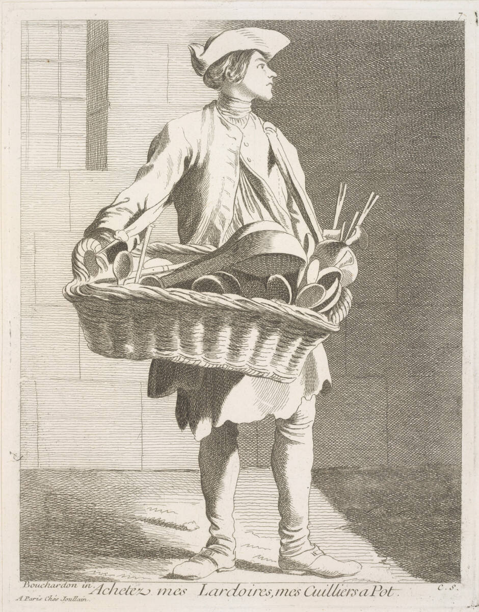 Achetez mes Lardoires, mes Cuilliers a Pot, FrancoisJoullain, 1738