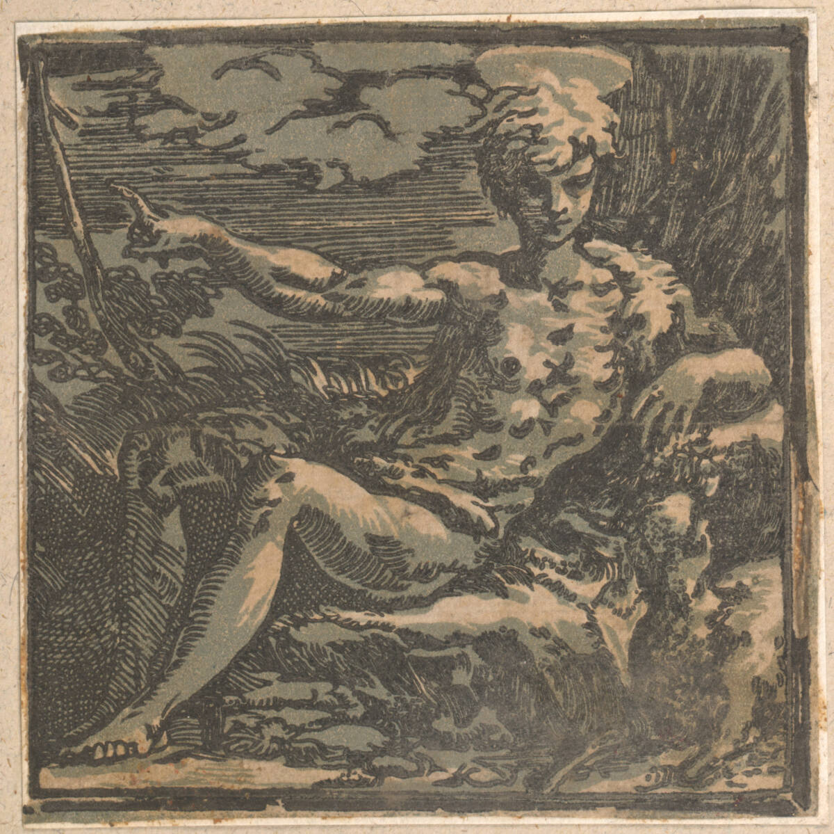 Johannes der Täufer in der Einöde, Антонио да Тренто
