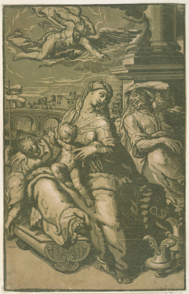 Die Heilige Familie mit dem Johannesknaben, GiovanniGallo, 1570–1580