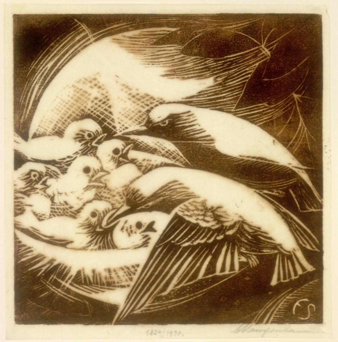 Emma Schlangenhausen, Vogelnest, Inv. Nr.: DG1930/1824