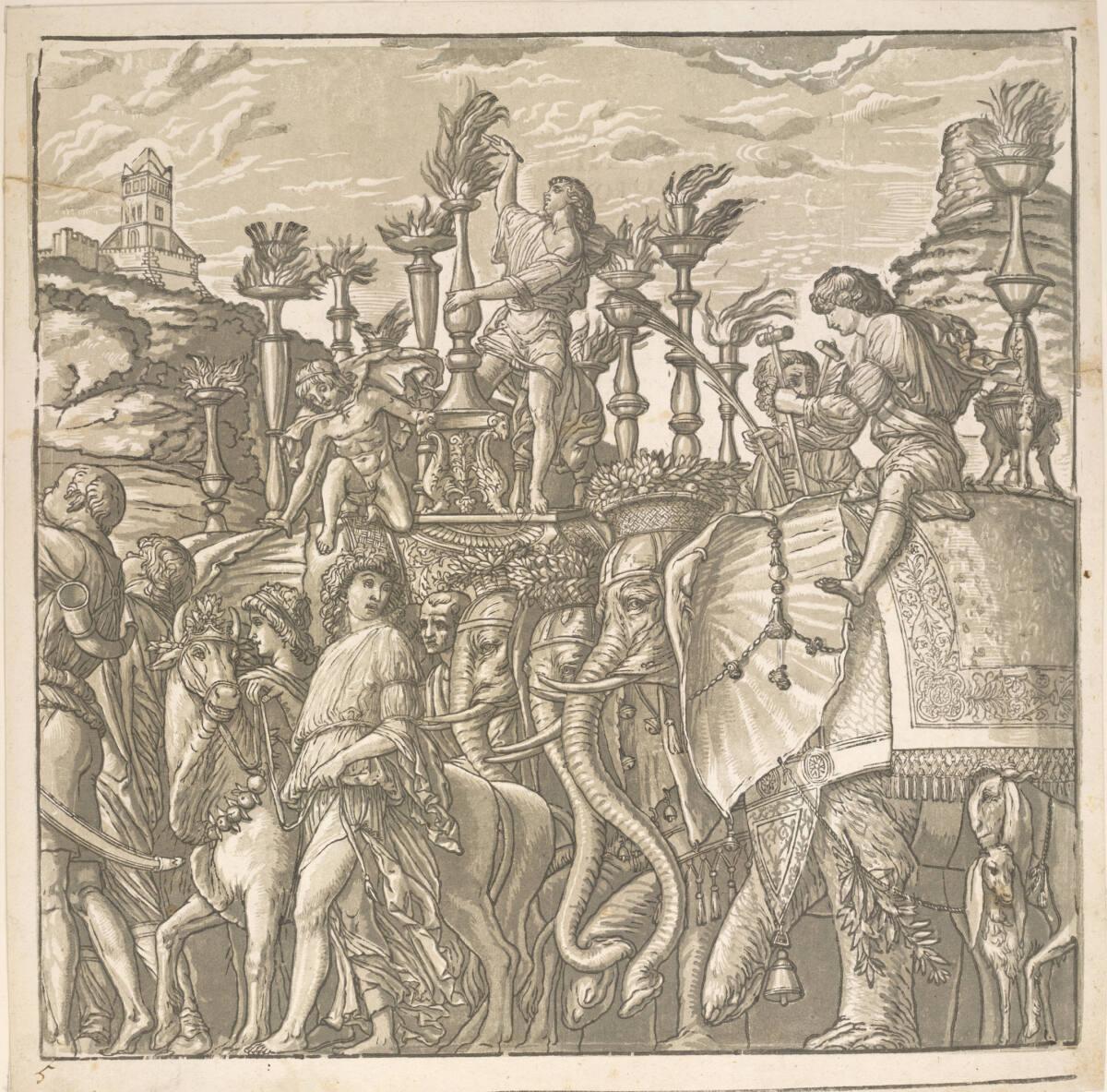 Andrea Andreani, Der Triumph des Julius Cäsar: Blatt 5, Inv. Nr.: DG2002/402