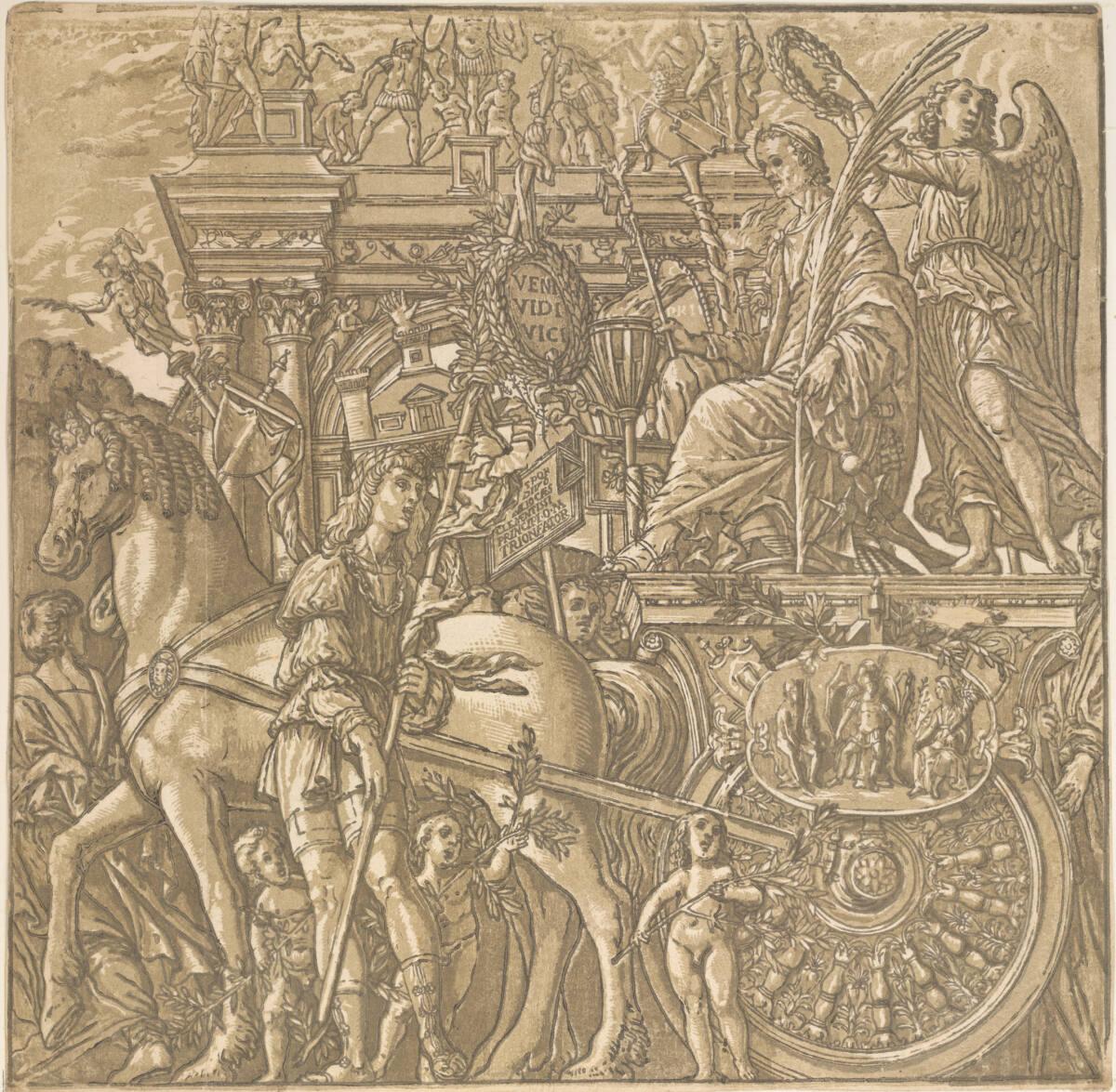 Andrea Andreani, Der Triumph des Julius Cäsar: Blatt 9, Inv. Nr.: DG2002/406